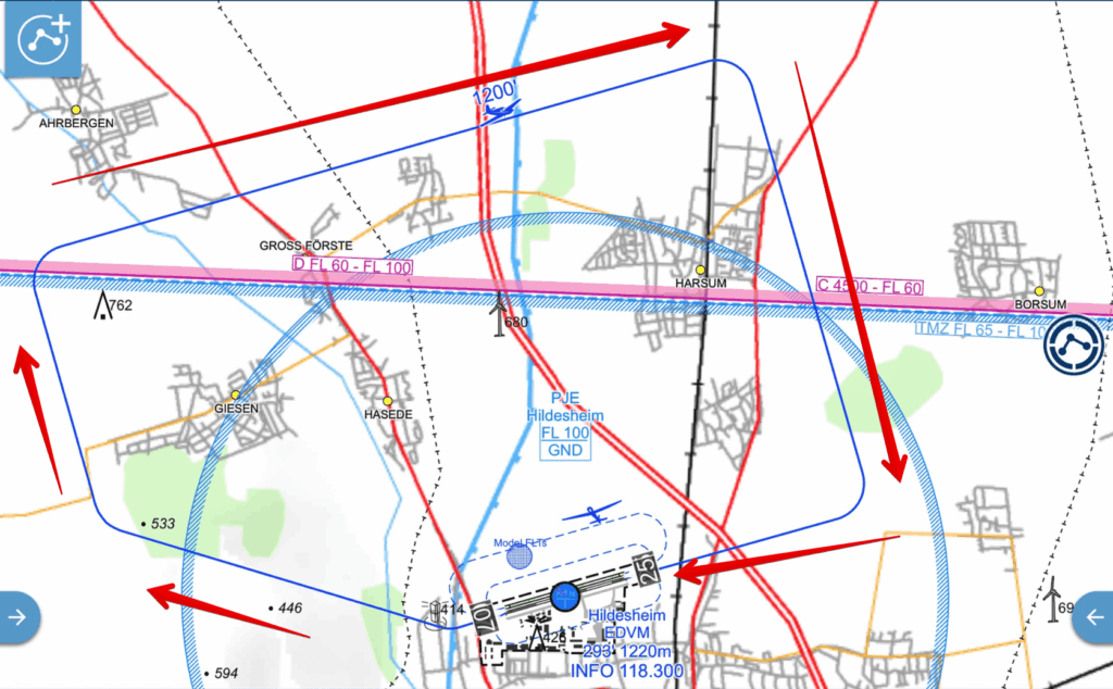 Platzrunde EDVM -- © Bildschirmfoto Björn Teichmann